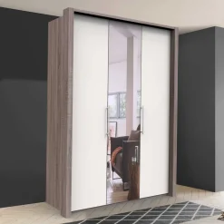 Jugendzimmer Schlafzimmerschrank mit Spiegel - Tivierto