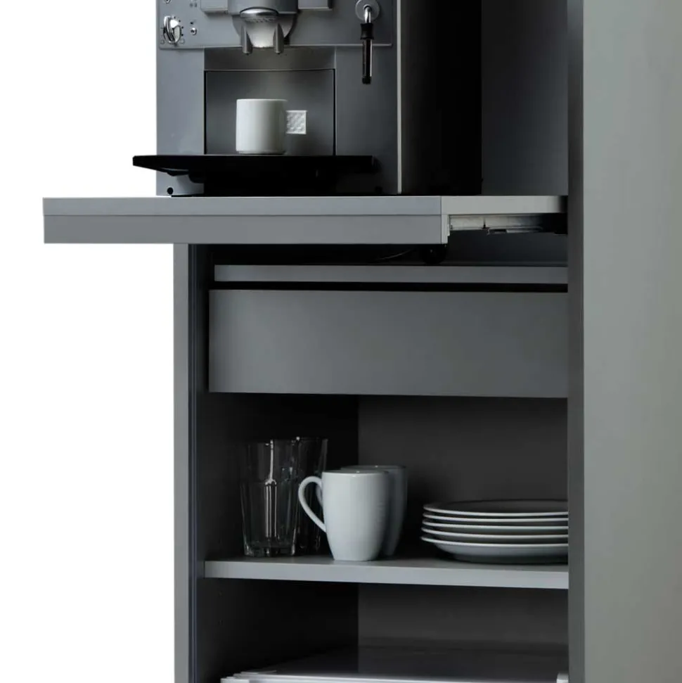 Kaffeeschrank Fortinos mit Rolladentür