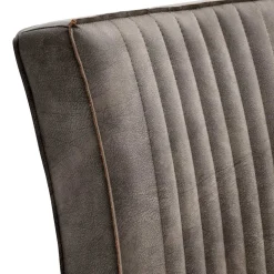 Kantiger Schwingstuhl in Schlamm - Addagio (2er Set)