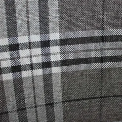 Karierter Esszimmerstuhl im Retro Stil - Gondama (2er Set)