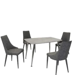 Küche & Esszimmer Sitzgruppe Set - Grasilla (fünfteilig)