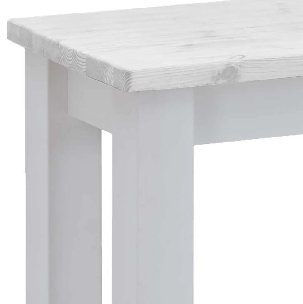 Küchenbank in Weiß aus Kiefer - Molzau