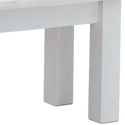 Küchenbank in Weiß aus Kiefer - Molzau