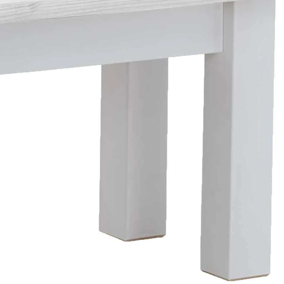 Küchenbank in Weiß aus Kiefer - Molzau