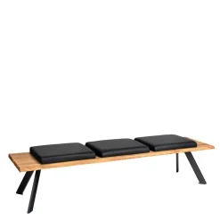 Küchenbank mit Leder Sitzpolstern - Piton