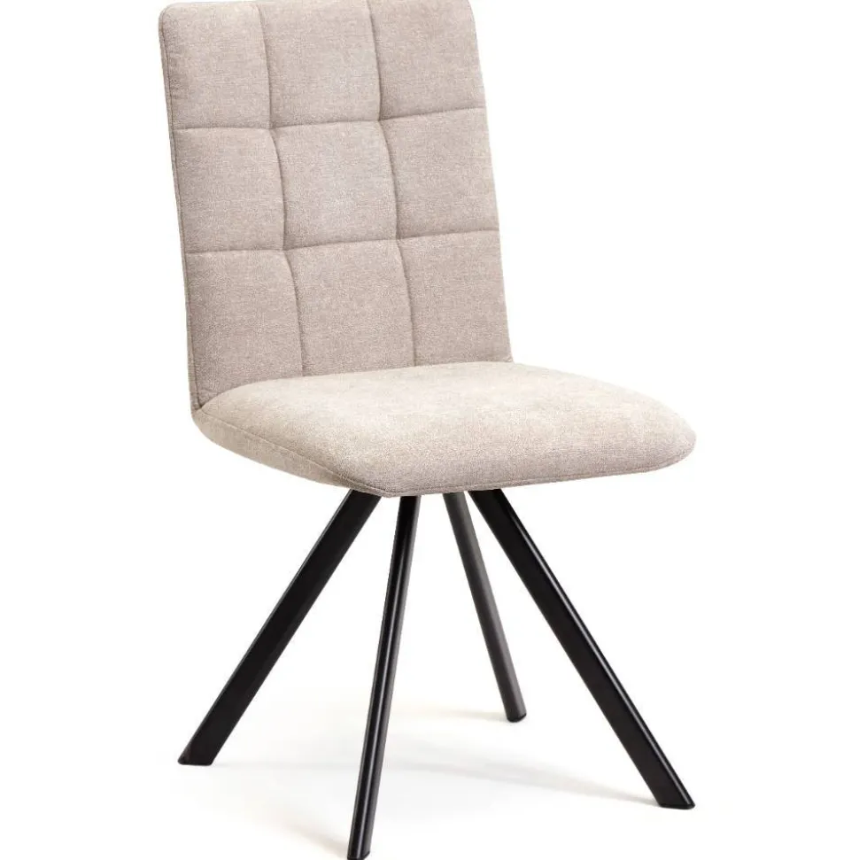 Küchen-Drehstühle in Beige und Schwarz - Yvons (2er Set)