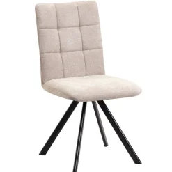 Küchen-Drehstühle in Beige und Schwarz - Yvons (2er Set)