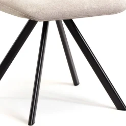 Küchen-Drehstühle in Beige und Schwarz - Yvons (2er Set)