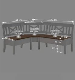 Kücheneckbank Barlad mit Truhe