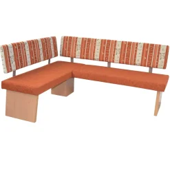 Küchen-Eckbank in Orange und Buche Natur - Nenya