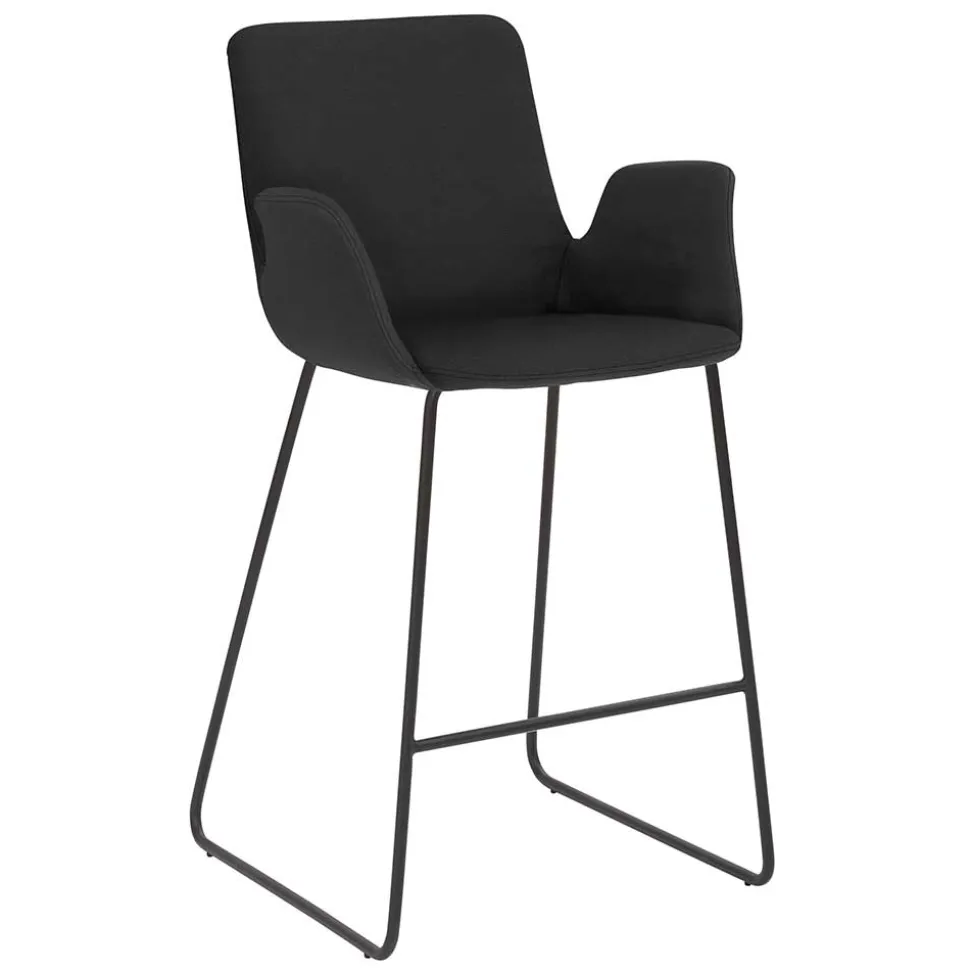 Küchenhocker mit Lehne & Armlehnen - Solino