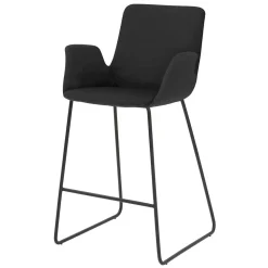 Küchenhocker mit Lehne & Armlehnen - Solino