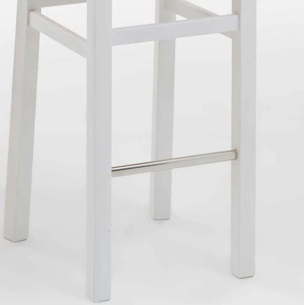 Küchenhocker Yoan in Weiß Grau