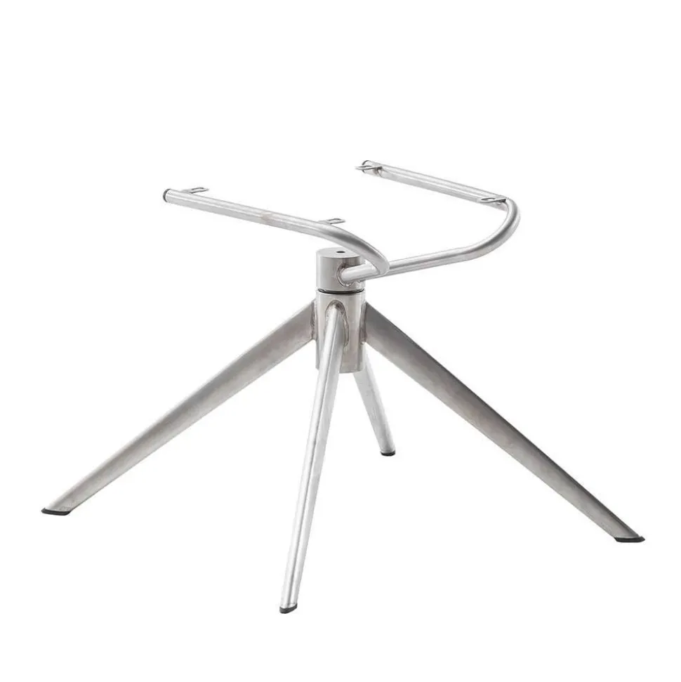 Küchenstuhl aus Leder und Edelstahl - Simael (2er Set)