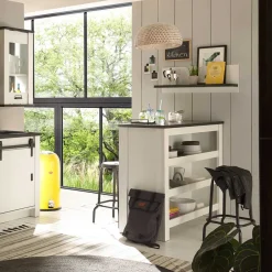 Küchentheke in Weiß und Anthrazit - Eture