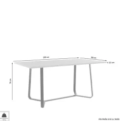 Küchentisch in Holzoptik Wildeiche - Ofarello