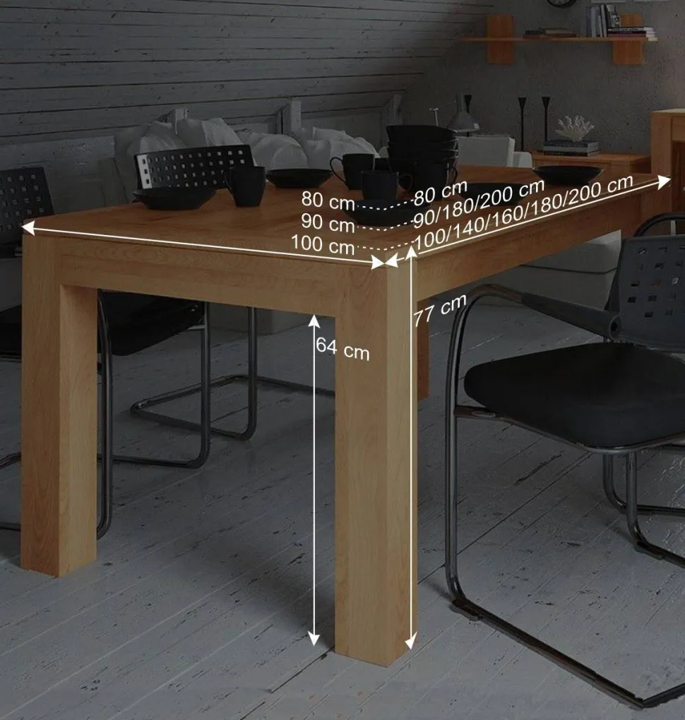 Kernbuche Esstisch Mosniak massiv geölt