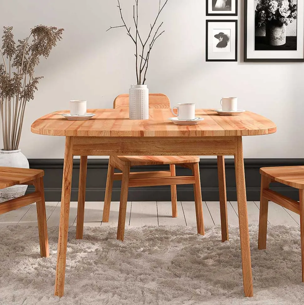 Kernbuche Tisch mit 100 cm Tiefe - Lana