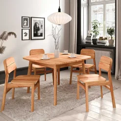 Kernbuche Tisch mit 100 cm Tiefe - Lana