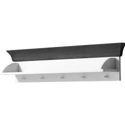 Kiefer Wandboard in Weiß & Grau - Mirandesca