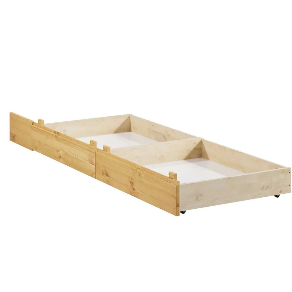 Kiefernholz Doppelbett gebeizt geölt - Sotrigo