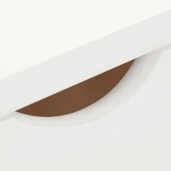 Kiefernholz Hochkommode in Weiß lackiert - Herania