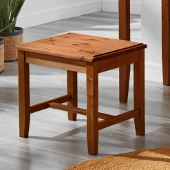 Kiefernholz Hocker in Bernsteinfarben - Racana