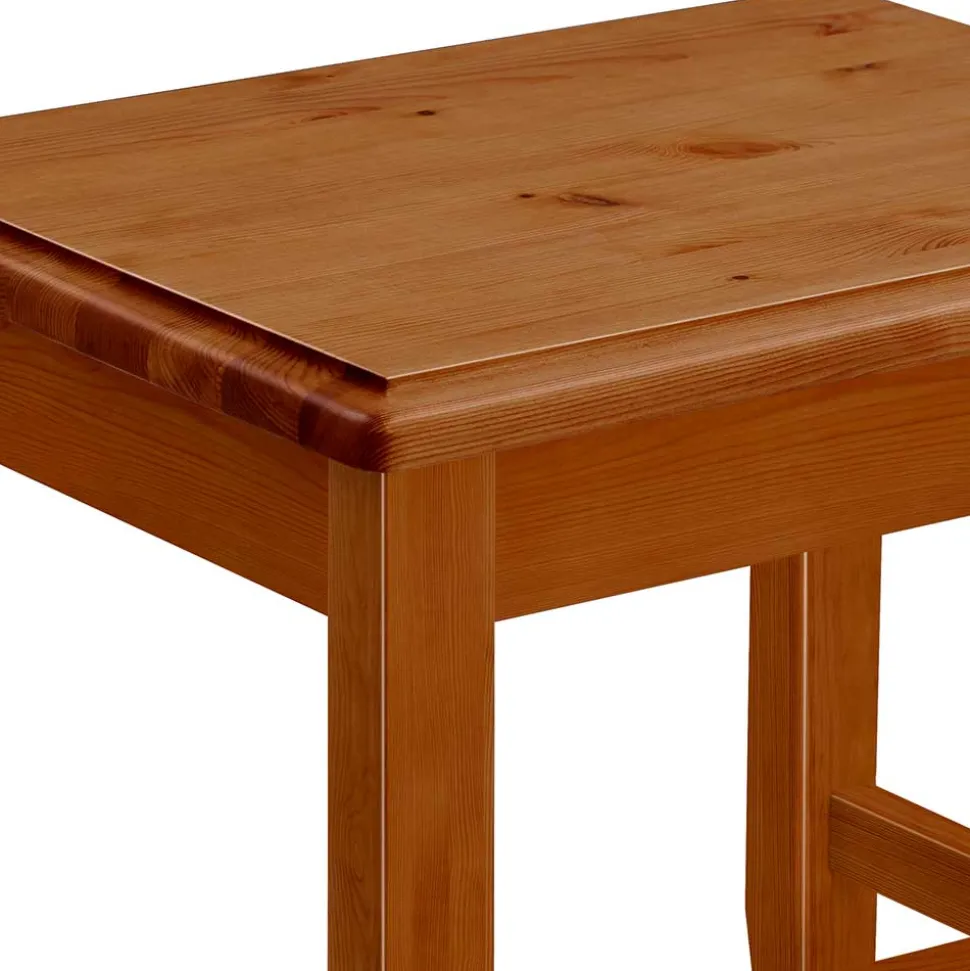 Kiefernholz Hocker in Bernsteinfarben - Racana