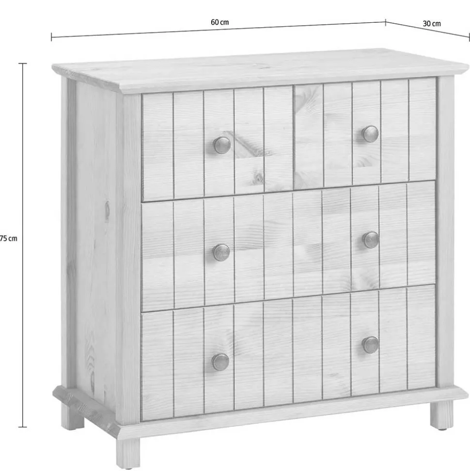 Kiefernholz Kommode - modernes Landhaus - Akzinad