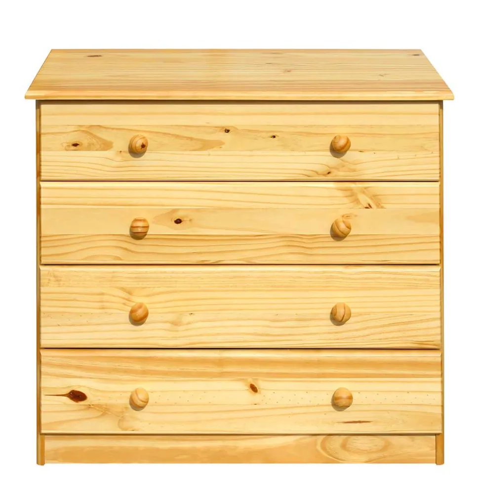 Kiefernholzkommode mit Kugelgriffen - Kascanu I