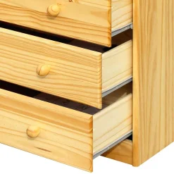 Kiefernholzkommode mit Kugelgriffen - Kascanu I