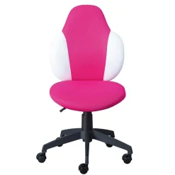 Kinder Drehstuhl in Pink & Weiß mit Schwarz - Dario