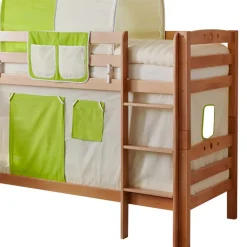 Kinder Etagenbett mit Rutsche & Stoffset - Sivarin