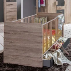 Kinder Gitterbett mit Schublade - Jilamenda