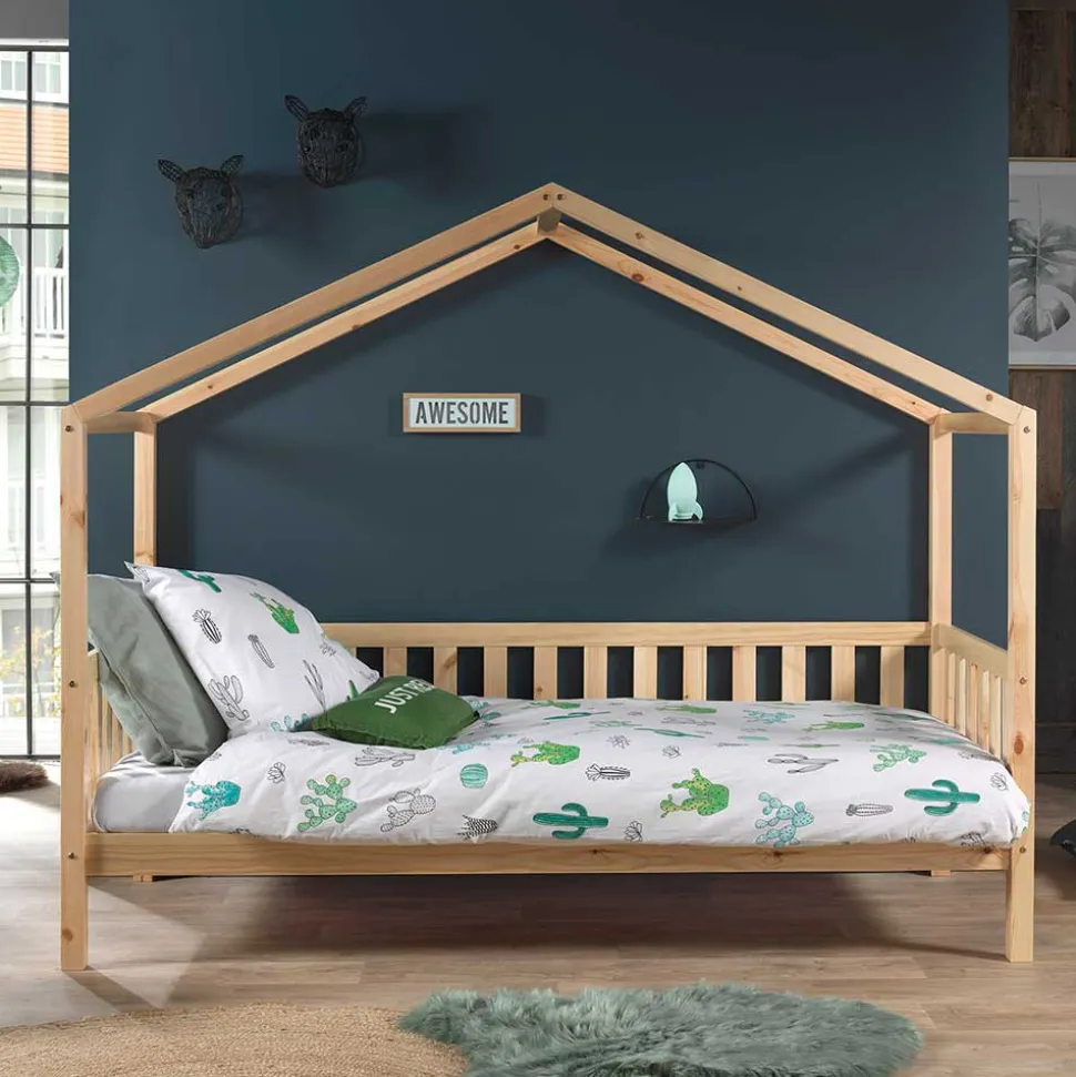 Kinder Haus Himmelbett 90x200 cm - Cosma