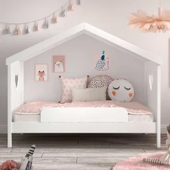 Kinder Hausbett in Weiß - Grandory