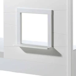 Kinder Hausbett in Weiß lackiert - Actina