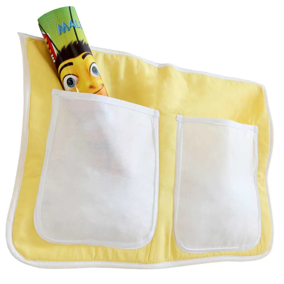 Kinder Hochbett in Buche & Gelb - Trapani