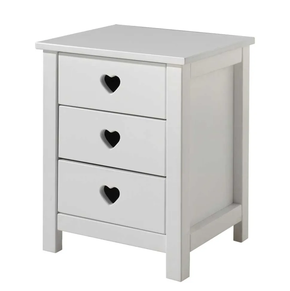 Kinder Nachttisch Grandory in Weiß