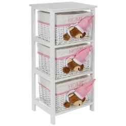 Kinder Regal mit Teddybären - 3 Körbe - Lora