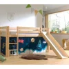 Kinder Rutschbett mit Vorhang Weltall - Ciadas