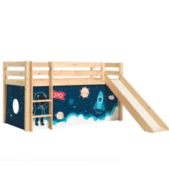 Kinder Rutschbett mit Vorhang Weltall - Ciadas