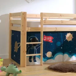 Kinder Rutschbett mit Vorhang Weltall - Ciadas