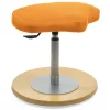 Kinder Schreibtisch Hocker in Orange & Buche - Cadona
