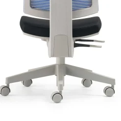 Kinder Schreibtischstuhl Lugania in Schwarz Blau