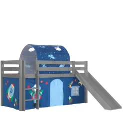 Kinder-Abenteuerbett mit Rutsche Weltraum - Vallino