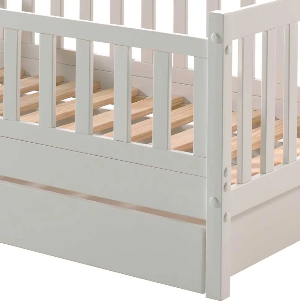 Kinderbett in 140x70 mit Rausfallschutz - Cospa