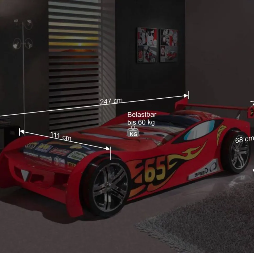 Kinderbett Monoposto in Rot