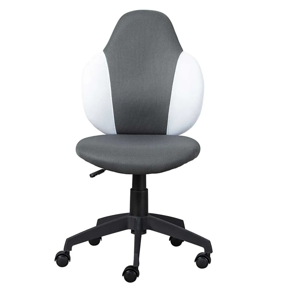 Kinderdrehstuhl in Dunkelgrau & Weiß - Macress