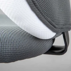 Kinderdrehstuhl in Dunkelgrau & Weiß - Macress